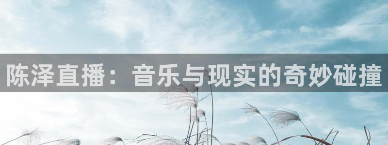 劲爆体育高清直播回看：陈泽直播：音乐与现实的奇妙碰撞